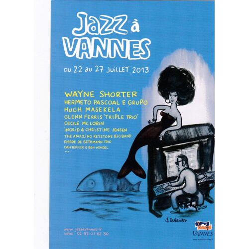 Carte Postale Berberian Charles Festival Jazz Vannes 2013 (Monsieur Jean...)