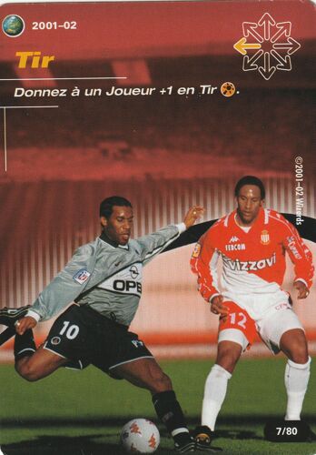 7 / 80 - Carte France Foot - 2001 / 2002 - Tir