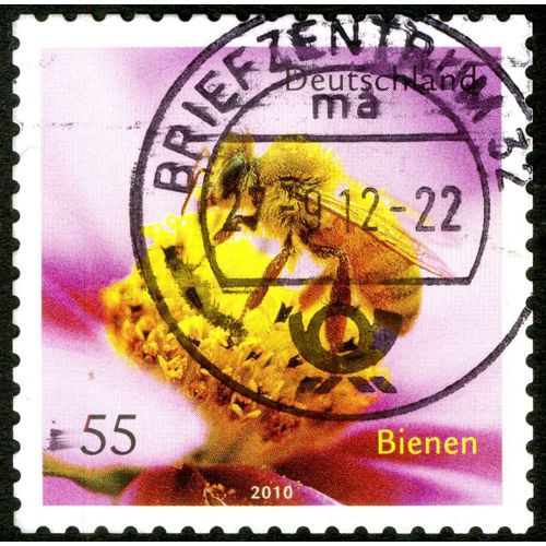 Timbre Oblitéré Deutschland, Bienen, 2010, 55