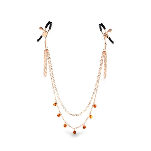 Pinces À Seins Collier Amber Orange - Sportsheets - Orange