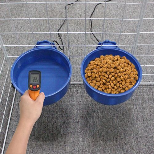Hiver Animal De Compagnie Chien Bol Chauffant Abs Conservation De La Chaleur Température Constante Cage Suspendu Chauffé Distr 4bo