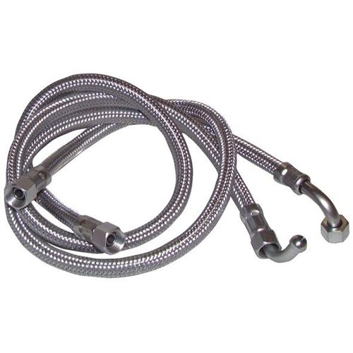 Flexible Fioul - F1/4 X F1/4 Coudé 90° (2 Pièces) Lg 1000