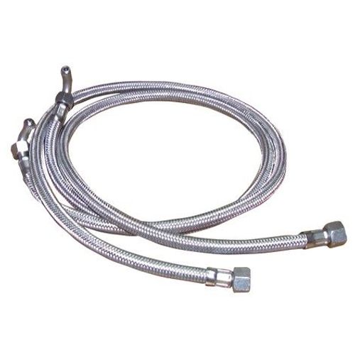 Flexible Fioul - F3/8 X F1/4 Coudé 90° Longueur 1000mm (2 Pièces)