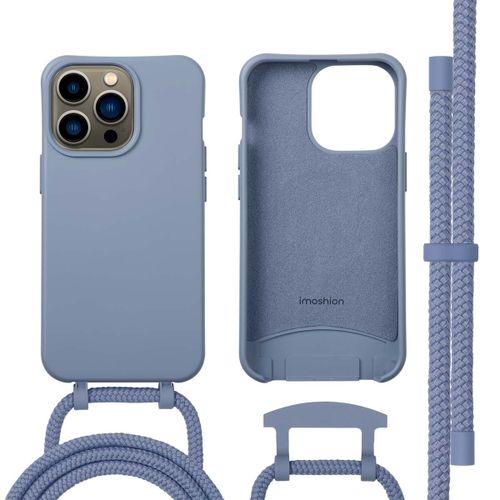 Imoshion Coque Arrière Color Avec Cordon Amovible Et Magsafe Iphone 13 Pro Ash Blue
