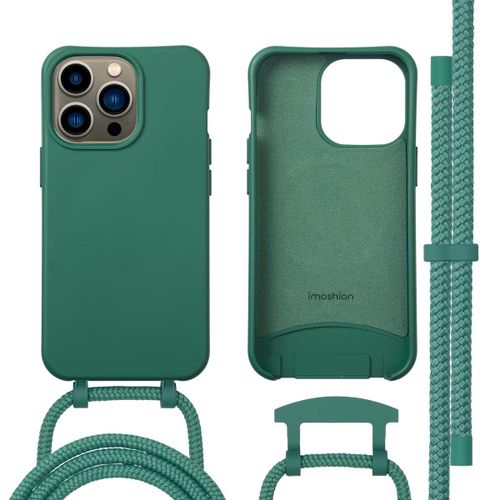 Imoshion Coque Arrière Color Avec Cordon Amovible Et Magsafe Iphone 13 Pro Vert Foncé