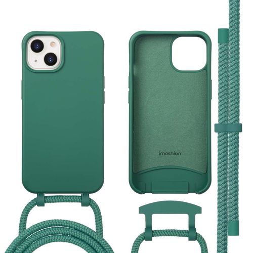Imoshion Coque Arrière Color Avec Cordon Amovible Et Magsafe Iphone 14 Vert Foncé
