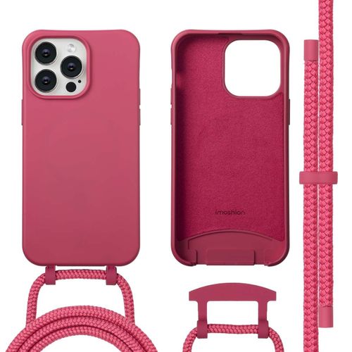 Imoshion Coque Arrière Color Avec Cordon Amovible Et Magsafe Iphone 14 Pro Max Raspberry