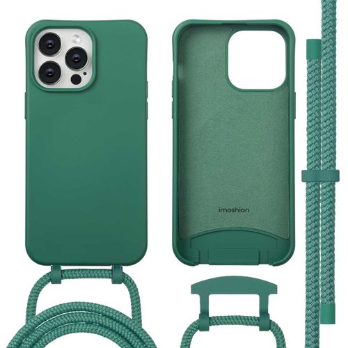 Imoshion Coque Arrière Color Avec Cordon Amovible Et Magsafe Iphone 14 Pro Max Vert Foncé