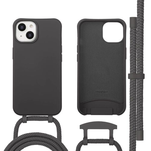 imoshion Coque arrière Color avec cordon amovible et MagSafe iPhone 14 Black Coffee