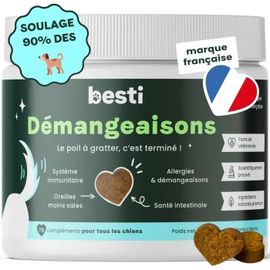 Complément Alimentaire - Besti - Anti-Démangeaisons - Formule Vétérinaire - Saumon - 75 Friandises
