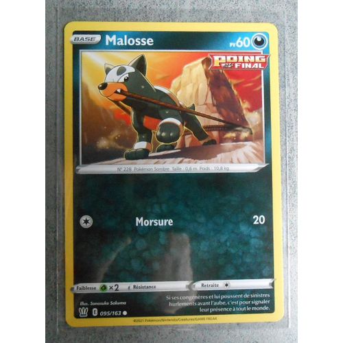 Malosse Poing Final 95/163 - Épée Et Bouclier 5 - Styles De Combat - Eb5 - Vf