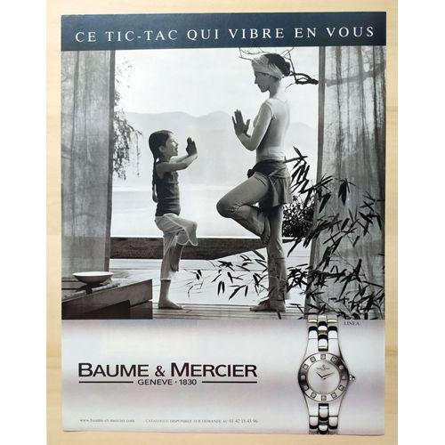 Publicité Papier - Montre Baume & Mercier De 2004