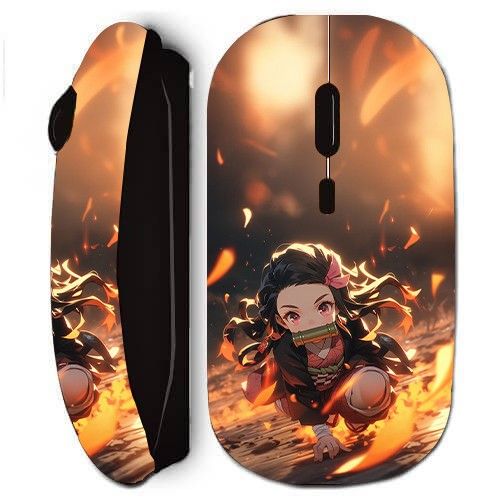 Souris noir Sans Fil Demon Slayer Nezuko 3D art anime Manga