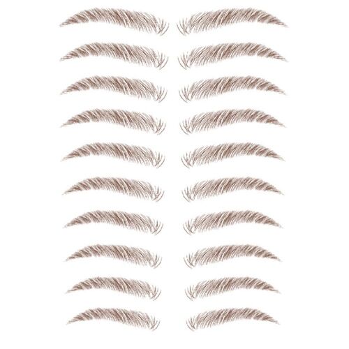Autocollants De Tatouage Pour Sourcils Marron 10 Paires