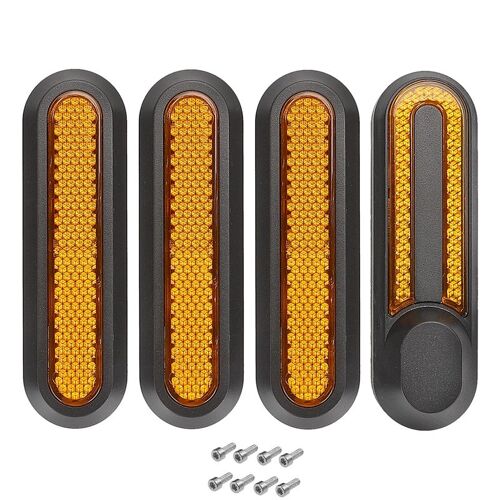 Cache-Moyeu Réfléchissant Pour Xiaomi M365/Pro/Pro 2/1s, Pack De 4 Orange
