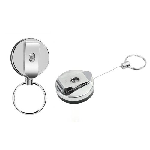 Porte-clés extensible avec fonction yo-yo et ficelle 62 cm Paquet de 2