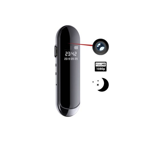 Mini Enregistreur vocal et caméra Espion Full HD 1080p de 32 Go - vision nocturne et enregistrement en boucle