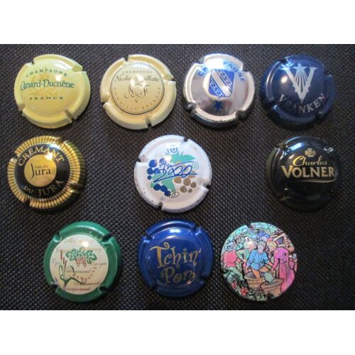 Lot De 10 Capsules (Champagne, Crémant, Cidres, Divers)- Lot 1