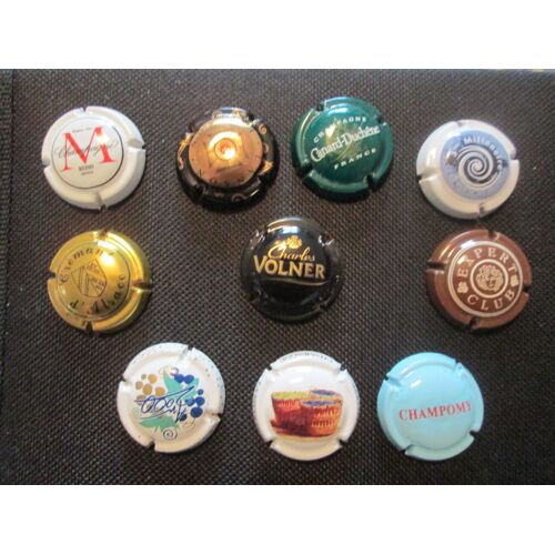 Lot De 10 Capsules (Champagne, Crémant, Cidres, Divers)- Lot 2