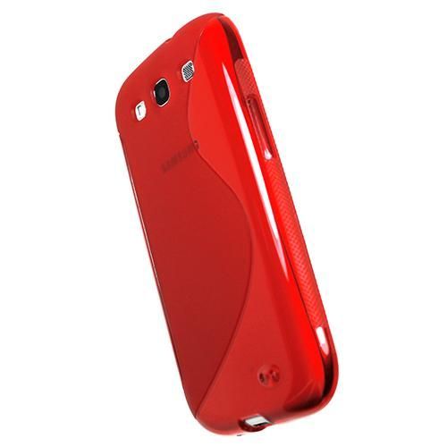 So'axess Etui Silicone S Design Rouge Rigide Pour Samsung I9300 Galaxy S Iii