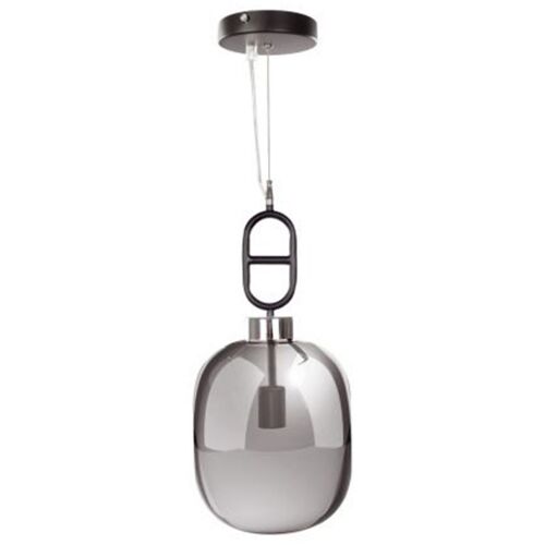 Lampe Suspension Design "Calai" 25cm Gris & Noir