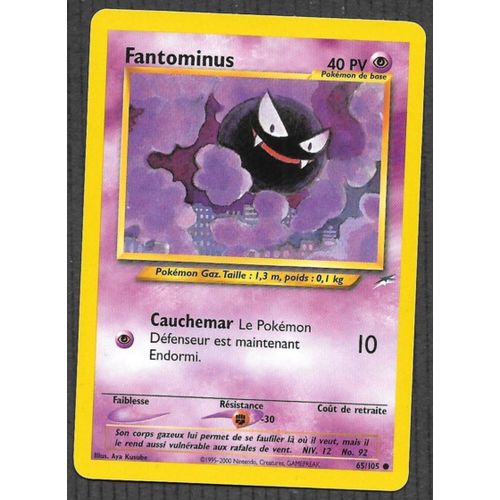 Carte Pokémon Fantominus 65/105 - Neo Destiny Wizards (Fr)