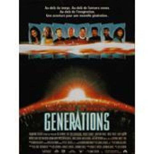 Star Trek Generations - Rick Berman - William Shatner - Patrick Stewart - Affiche De Cinéma Pliée 60x40 Cm
