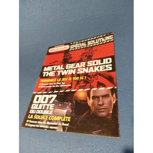 Le Nintendo Magazine Officiel Numéro Spécial Solutions Metal Gear Solid Twin