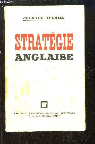 Stratégie Anglaise.