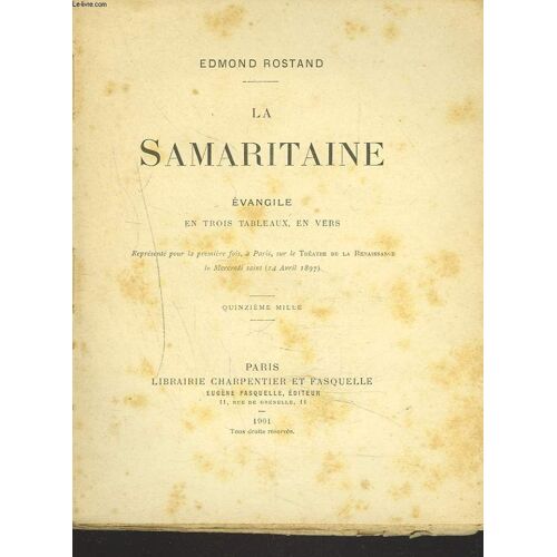 La Samaritaine. Evangile En Trois Tableaux, En Vers.