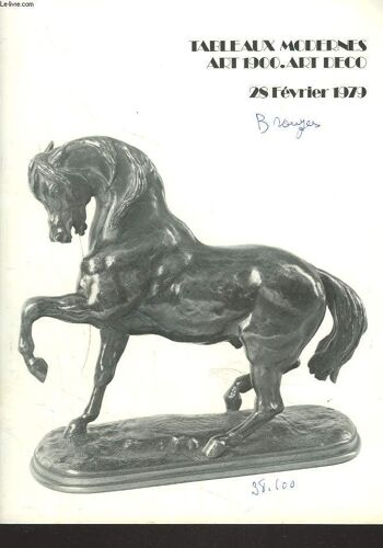 Tableaux Modernes. Art 1900. Art Deco. Le 28 Fevrier 1979.