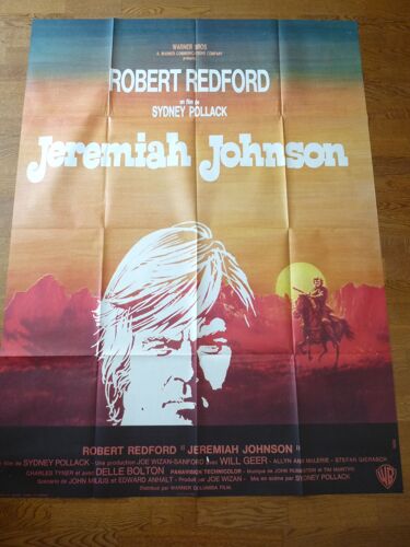 Jeremiah Johnson De Sidney Pollack Avec Robert Redford  - Affiche Originale De Cinéma 120 X 160 Cm