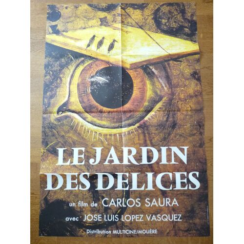 Le Jardin Des Délices De Carlos Saura - Affiche Originale De Cinéma 120 X 80 Cm