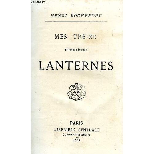Mes Treize Premieres Lanternes