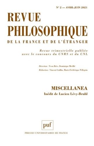 Revue Philosophique 2021, T. 146(2)