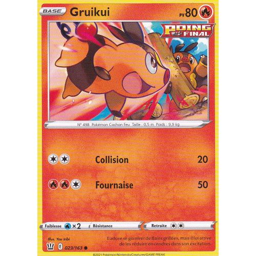 Carte Pokemon - Gruikui - 023/163 - Épée Et Bouclier 5 - Styles De Combat - Eb5 - Vf