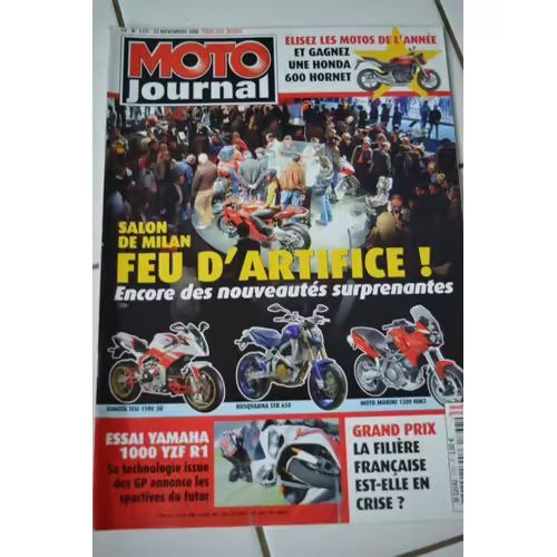 Moto Journal 1737 De 2006 Yamaha R1,Salon Milan,
