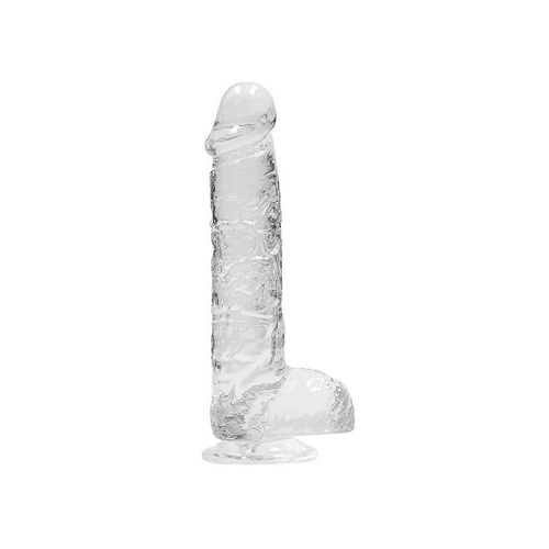 Gode Réaliste Souple Transparent - 15 Cm