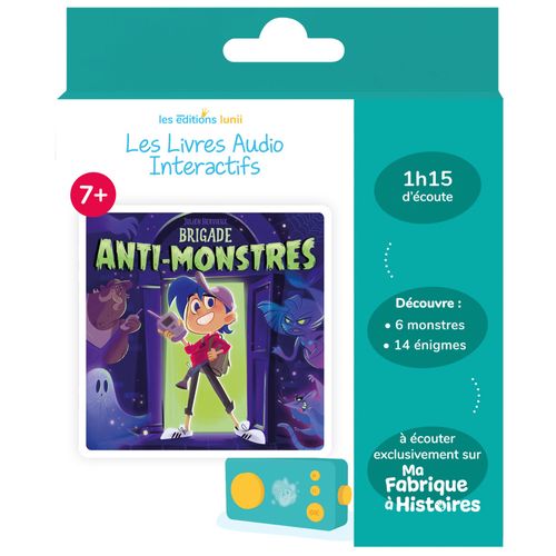 Lunii Coffret Brigade anti-monstres - Livre audio interactif dès 7 ans à écouter sur Ma Fabrique à Histoires