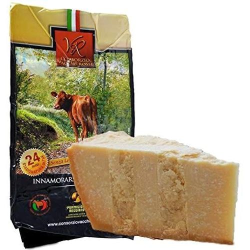 Parmigiano Reggiano Dop (Aop) ""Vacche Rosse/Vache Rouge"" Fait De 24 Mois, Kg.1. Produit Directement Par Le Consorzio Vacche Rosse (Étiquette Rouge)