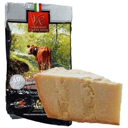Parmigiano Reggiano Dop (Aop) ""Vacche Rosse / Vache Rouge"" Produit Pendant 40 Mois, 1 Kg. Produit Directement Par Le Consortium Red Cows (Label Rouge)