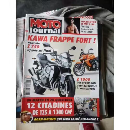 Moto Journal 1733 De 2006 Kawasaki Z750,Charpentier,