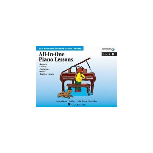 All-In-One Piano Lessons Book B (Book/Online Audio)