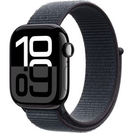 Apple Watch Series 10 GPS + Cellular - Boîtier Aluminium 46 mm Finition Noir de jais - Boucle