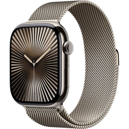 Apple Watch Series 10 GPS + Cellular - Boîtier Titane 46 mm Finition Naturel - Taille S/M