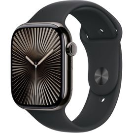 Apple Watch Series 10 GPS + Cellular - Boîtier Titane 46 mm Finition Ardoise - Taille M/L