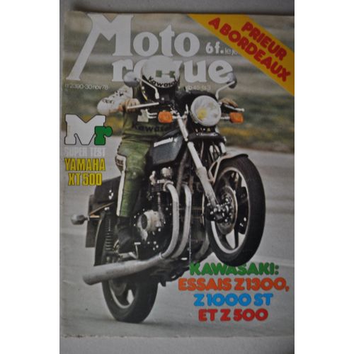 Moto Revue N°2390  : Kawasaki Z 500, Z 1000, Z 1300, Yamaha Xt 500