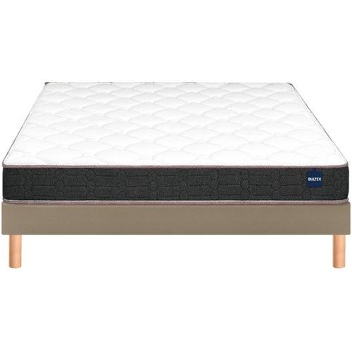 Ensemble Matelas Sommier 160 X 200 Vitality 2.1 160x200 + Sommier Moka +Pieds
