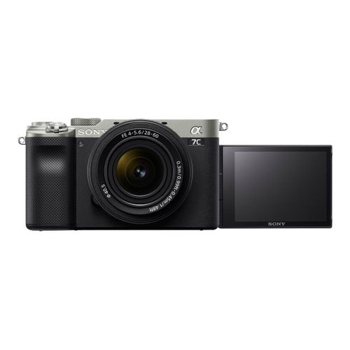 Sony a7C ILCE-7CL - Appareil photo numérique - sans miroir - 24.2 MP - Cadre plein - 4K / 30 pi/s - 2.1x zoom optique objectif 28 - 60 mm - Wireless LAN, NFC, Bluetooth - argent