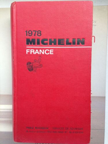 Guide Michelin Rouge France De 1978